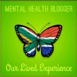 Mental health blogger button