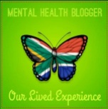 Mental health blogger button